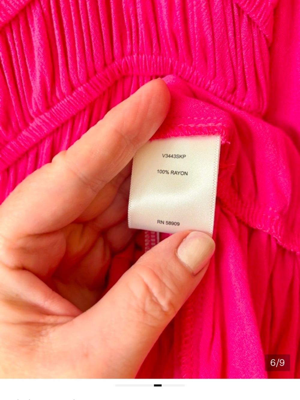 Chelsea & Violet Hot Pink Long-Sleeve Tiered Mini Dress - Picture 5 of 5